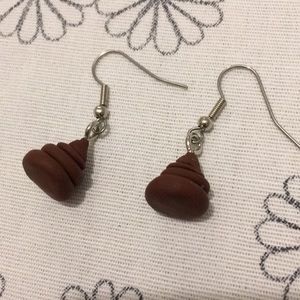 Poo Dangle earrings